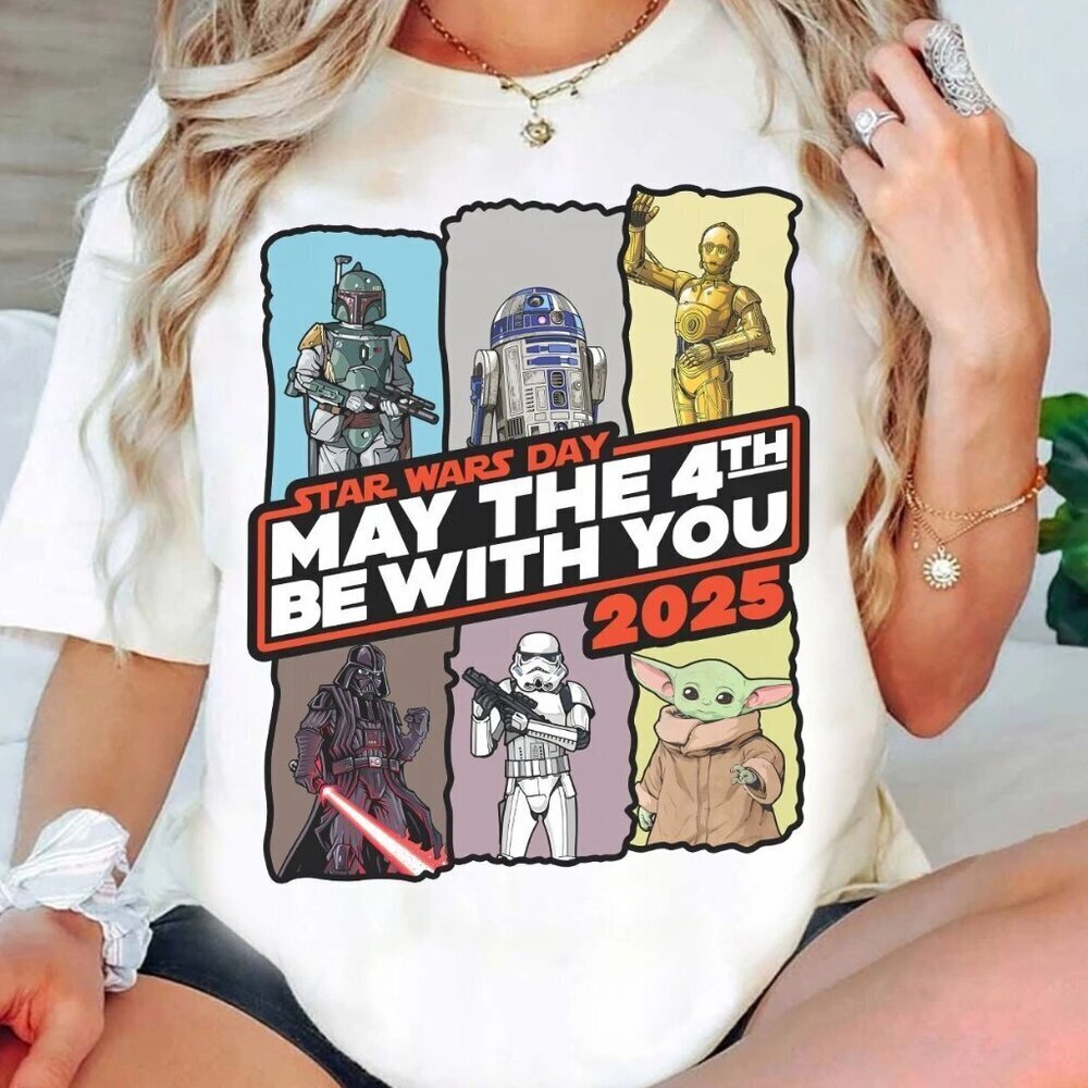 Star Wars Day May The 4th Be With You Unisex T Shirt .